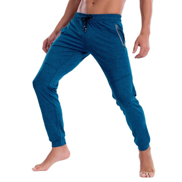 High Quality Nylon/Spandex Slim Fit Men's Trousers Fitness Pants Men Yoga Pants with Pocket